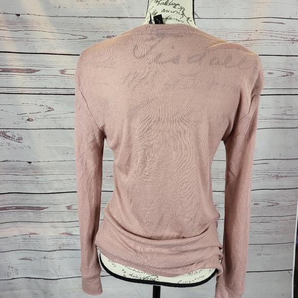 UO Out from Under Sheer Long Sleeve Shirt -M - Picture 2 of 4